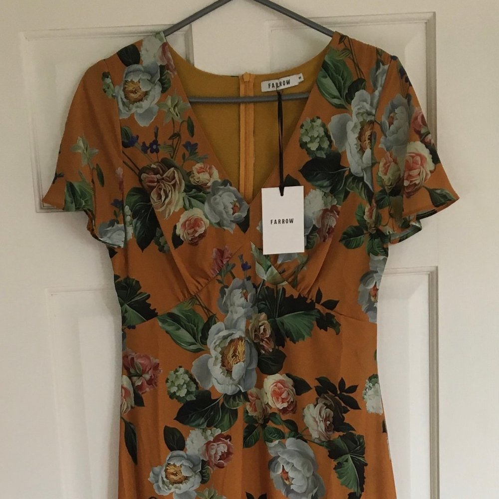 Farrow Floor-Length Floral Dress